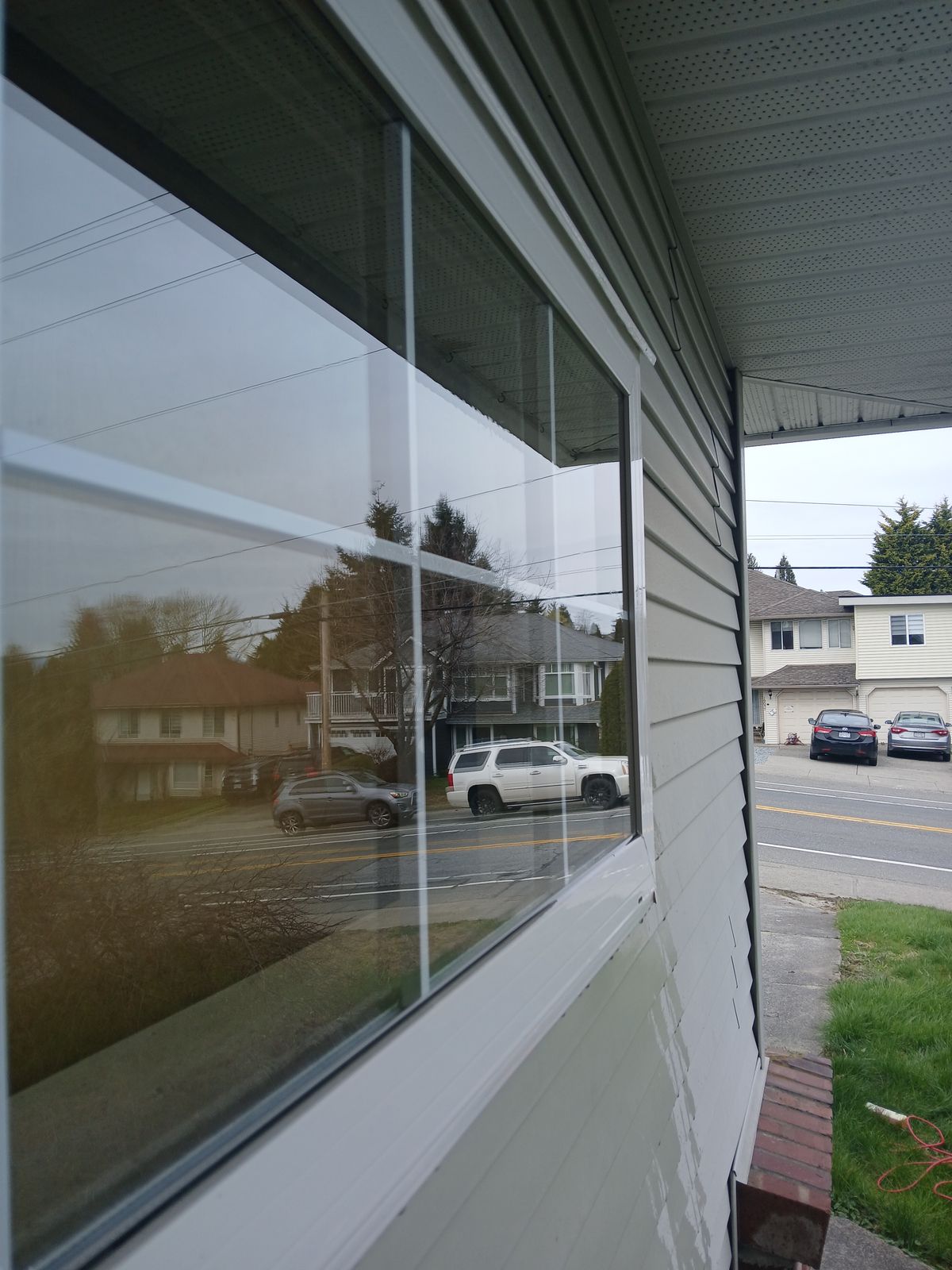 Clean commercial windows after Gleam service